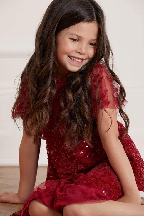 Aurora Kids Dress - Red