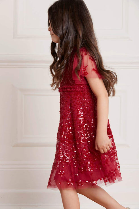 Aurora Kids Dress - Red