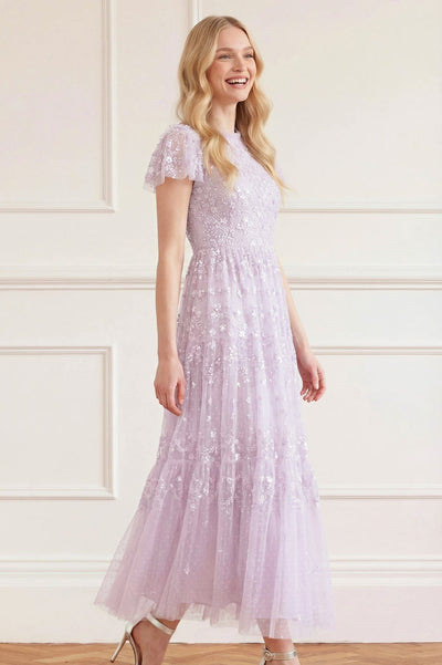 Clover Short Sleeve Ankle Gown