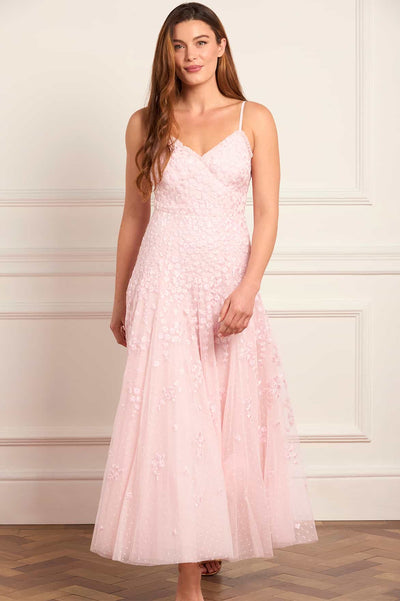 Scatter Blossom Cami Ankle Gown