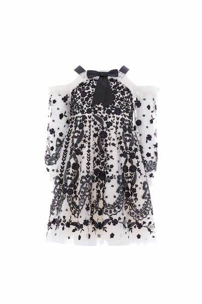 Adeline Off-Shoulder Kids Dress