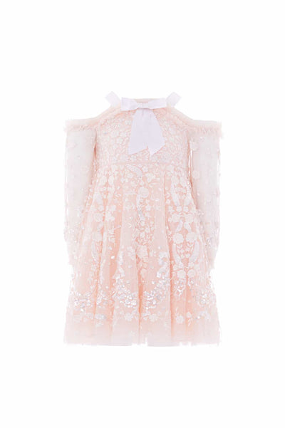 Adeline Off-Shoulder Kids Dress