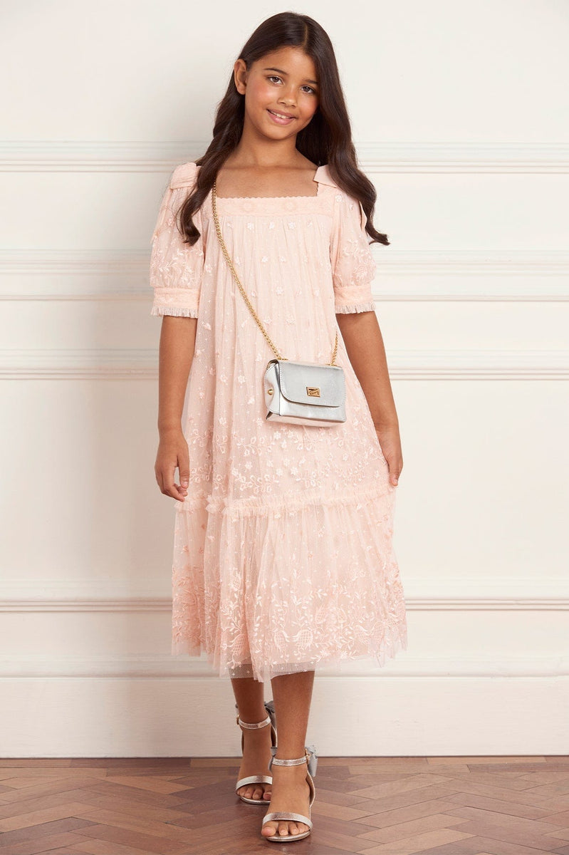 Alma Kids Dress – Pink | Needle & Thread