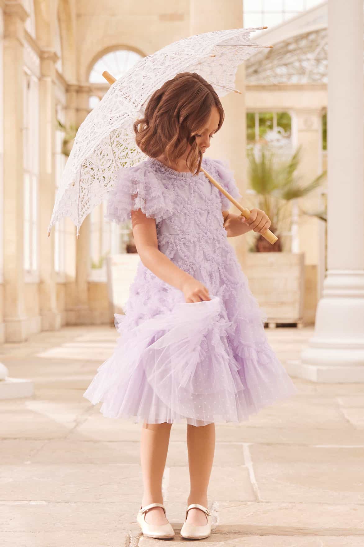 Amorette Kids Dress โ Purple
