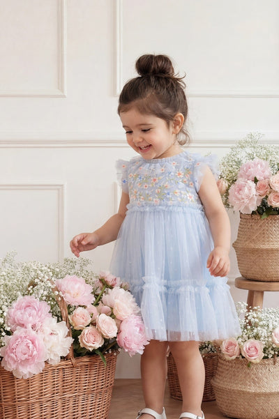 Antoinettes Floral Bodice Baby Dress