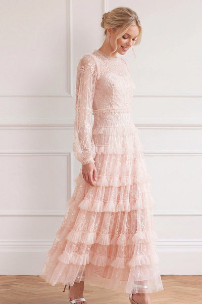 Blossom Lace Ankle Gown