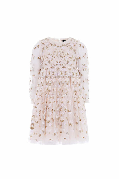 Camellia Ditsy Long Sleeve Kids Dress