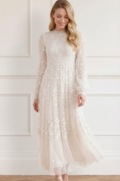 Clover Long Sleeve Ankle Gown