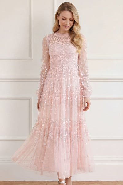 Clover Long Sleeve Ankle Gown