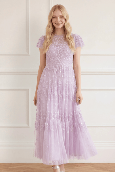 Clover Short Sleeve Ankle Gown