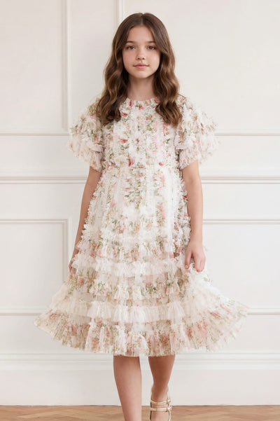 Colette's La Vie En Rose Short Sleeve Kids Dress