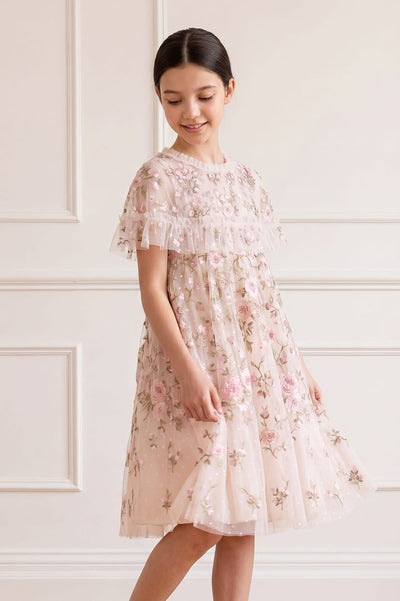 Eden Rose Cape Kids Dress