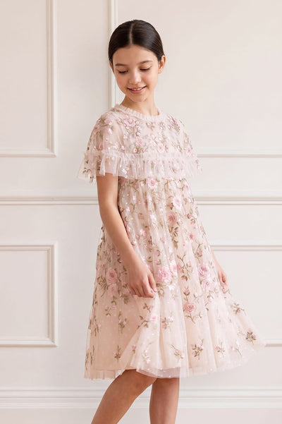 Eden Rose Cape Kids Dress