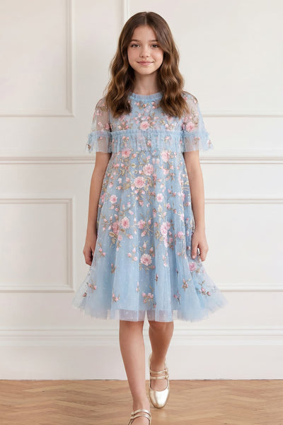 Eden Rose Cape Kids Dress