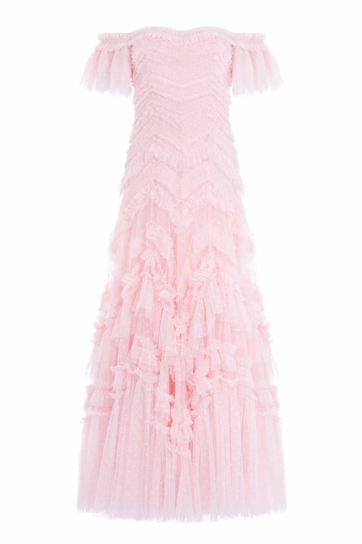 Elia Off-Shoulder Gown Pink | Needle & Thread Elia Off-Shoulder Gown Pink | Needle & Thread