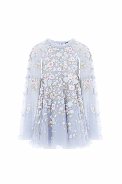 Ethereal Blooms Cape Kids Dress