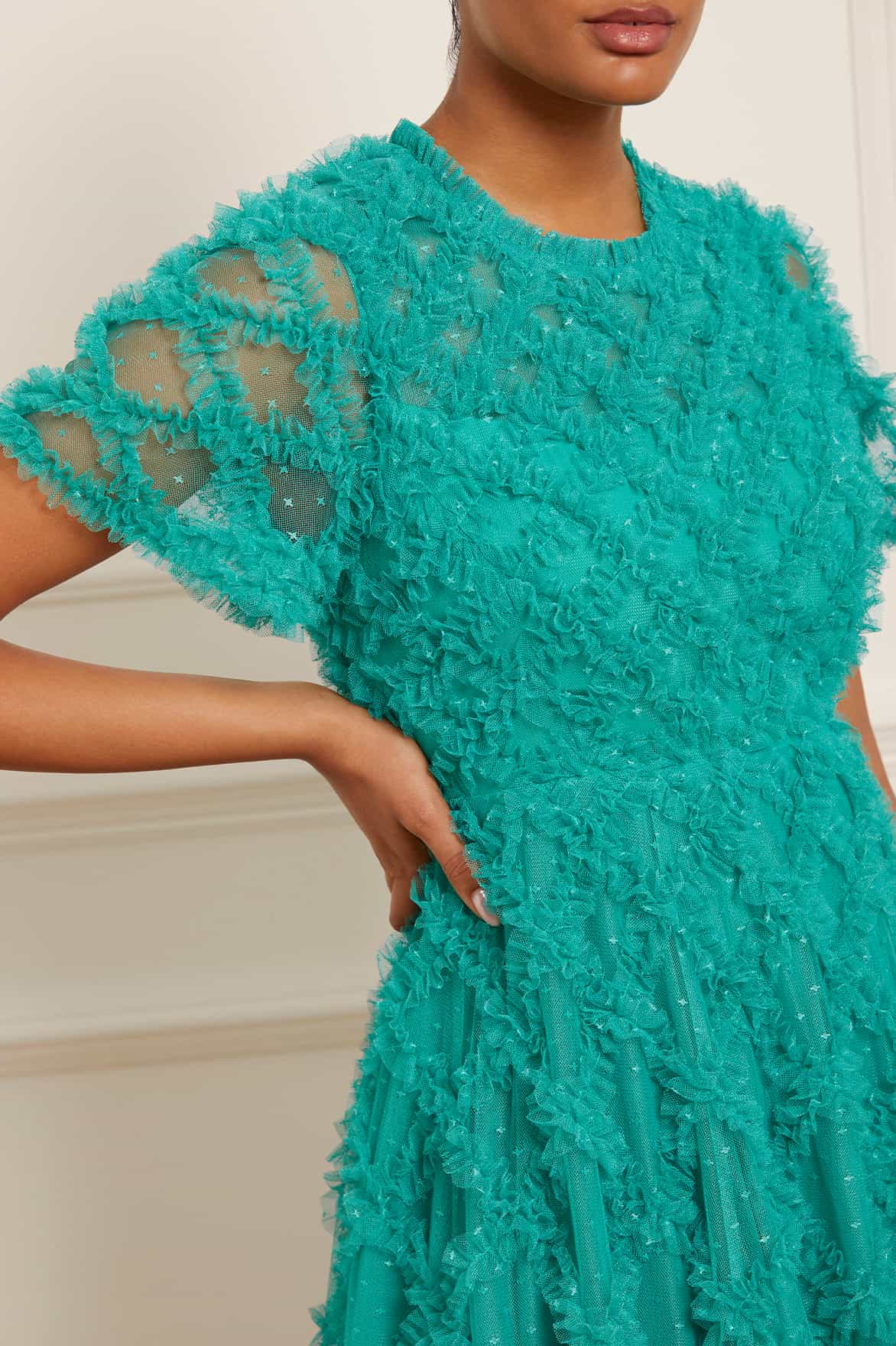 Jade green clearance lace dress