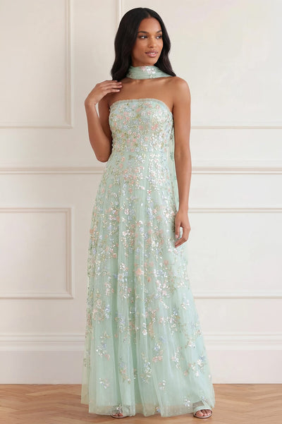Forget-Me-Not Strapless Gown
