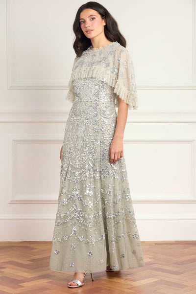 Freya Cape Ankle Gown