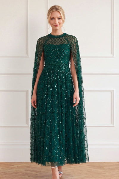 Heart Lattice Ankle Gown