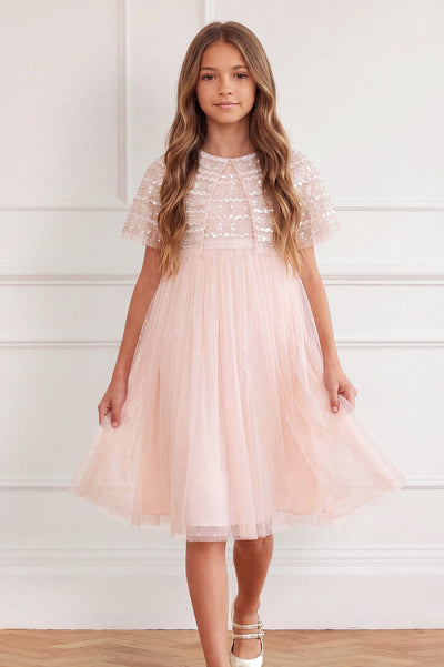 Lace Coppelia Cape Kids Dress