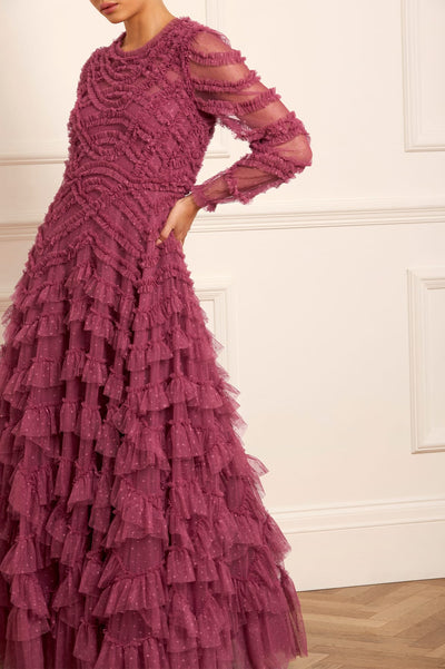 Lana Round Neck Gown