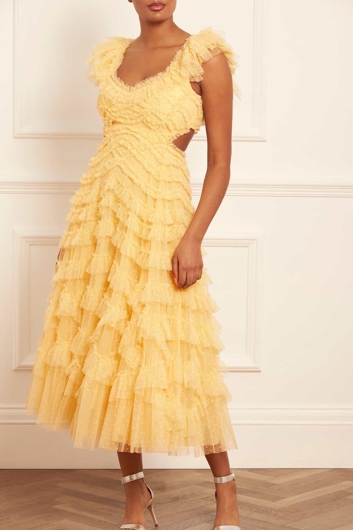 Summer Yellow For Girls Ruffled Dress Little Girl Lemon Dress Lola Backless Ballerina Dress Yellow Needle Summer Yellow For Girls Ruffled Dress Little Girl Lemon Dress Lola Backless Ballerina Dress Yellow Needle