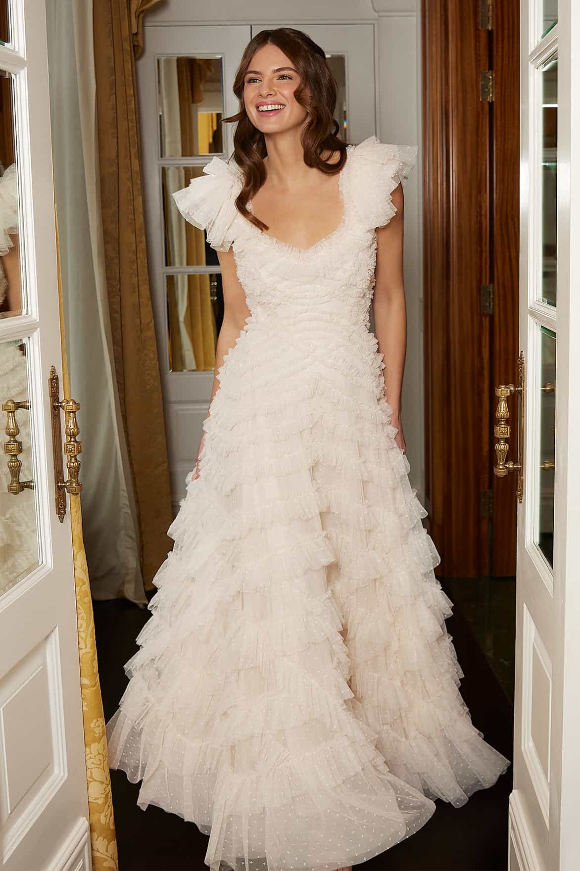 Lola Backless Gown – Champagne | Needle & Thread