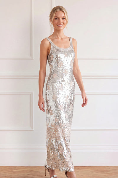 Luminara Sleeveless Ankle Gown