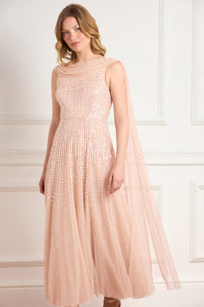 Moonlight Sequin Ankle Gown