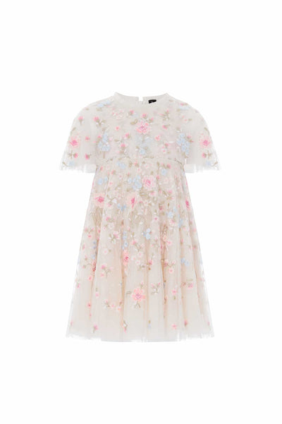 Peony Bouquet Cape Kids Dress