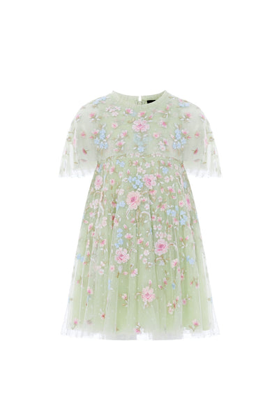 Peony Bouquet Cape Kids Dress