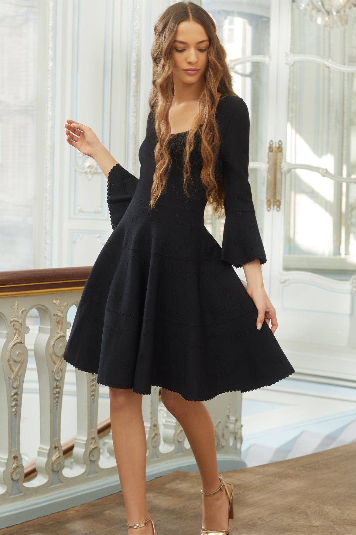 needle & thread mini dress Sequin Dandelion Gloss Mini Dress