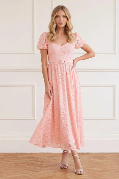 Romilly Cotton Broderie Ankle Gown