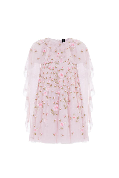 Rose Bloom Cape Kids Dress