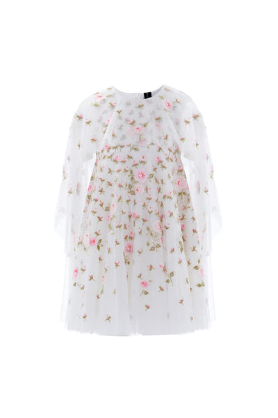 Rose Bloom Cape Kids Dress