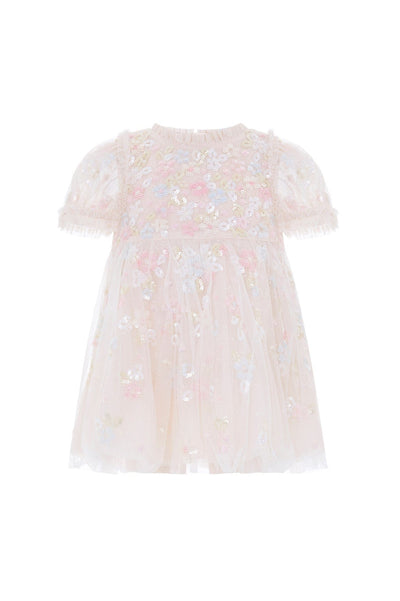 Sequin Bloom Baby Dress