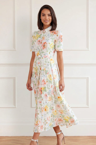 Sienna Rose Cotton Short Sleeve Ballerina Dress
