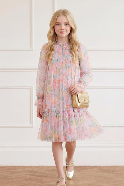 Sienna Rose Long Sleeve Kids Dress