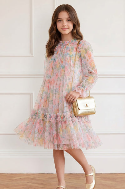 Sienna Rose Long Sleeve Kids Dress