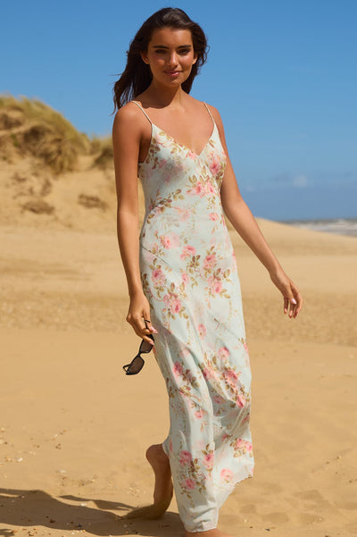 Summer's Rose Georgette Cami Gown