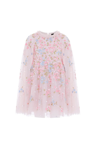 Versailles Ditsy Cape Kids Dress