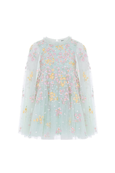 Versailles Ditsy Cape Kids Dress