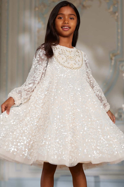 Victorian Wreath Gloss Kids Dress