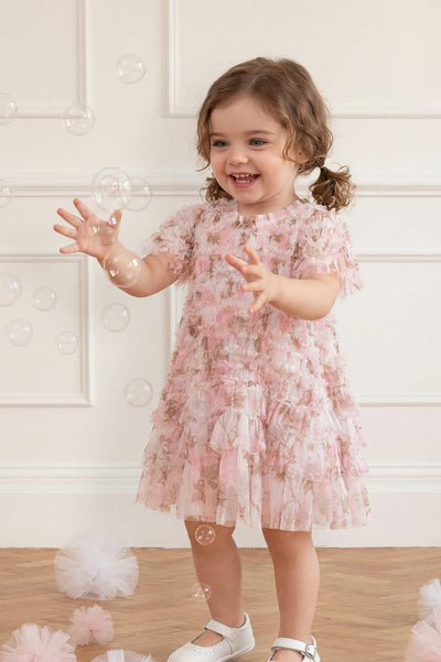 Wisteria Valentine Ruffle Baby Dress