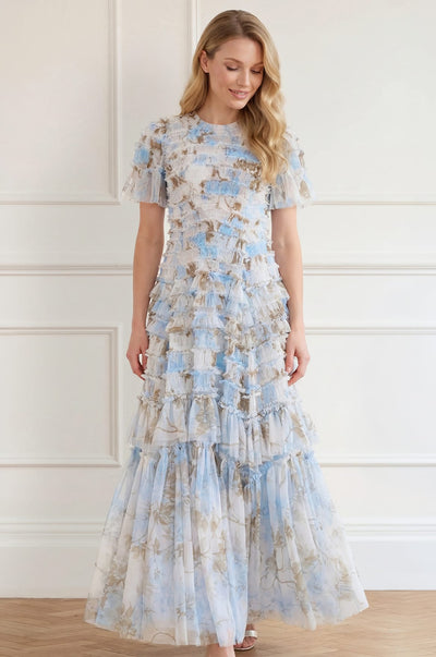 Wisteria Valentine Ruffle Gown