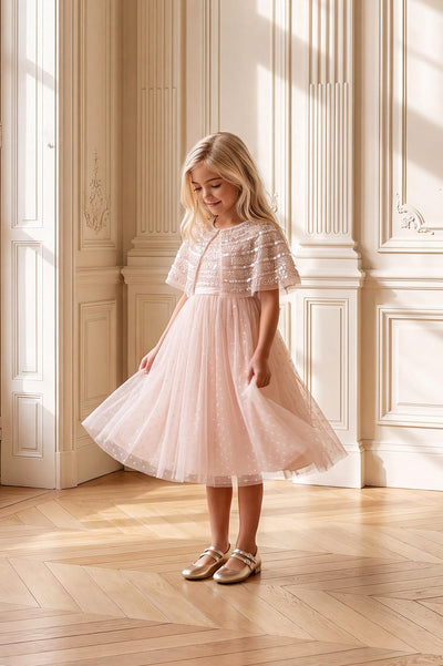Lace Coppelia Cape Kids Dress
