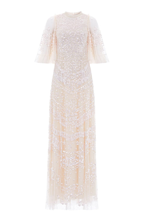 Anais Sequin Gown - Pink