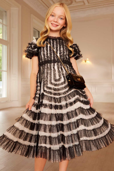 La Vie En Rose Short Sleeve Kids Dress