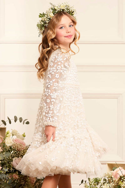 Maeva Long Sleeve Kids Dress